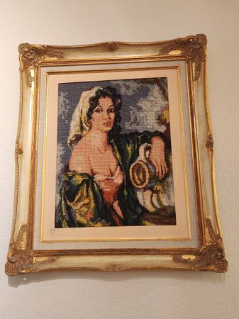 Large Needlepoint + Frame 1