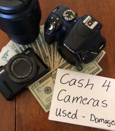 I want to pay you CASH for your CAMERAS!!! 1