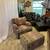 Vintage Upholstered Southwest Aztec Armchair with Ottoman Bohemian 6 thumbnail
