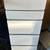 IKEA tallboy slim white chest 6 drawers with pop up mirror L15”*H48”*D18”a 1 thumbnail