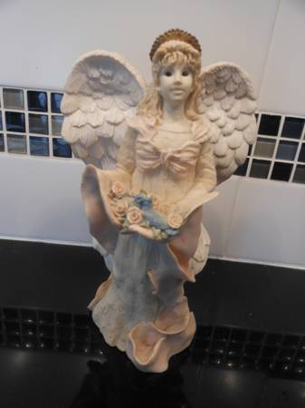 Vintage United Design "Angel Roses & Blue Birds" Resin Ltd Edition - 1