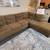 Brown Sectional Sofa/Right side L Shape/4 Seats  +Attached Ottoman 7 thumbnail