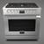 Fulgor Milano Accento 35.75" SS Freestanding Gas Range - Floor Display 1 thumbnail