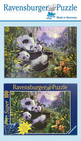 🇩🇪Ravensburger 100 pc. “Motherly Love” Panda Puzzle 1