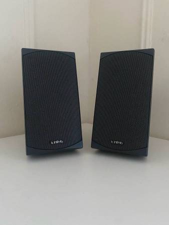 Infinity HTS-SAT 2-Way Satellite Speakers with Wall Brackets 1