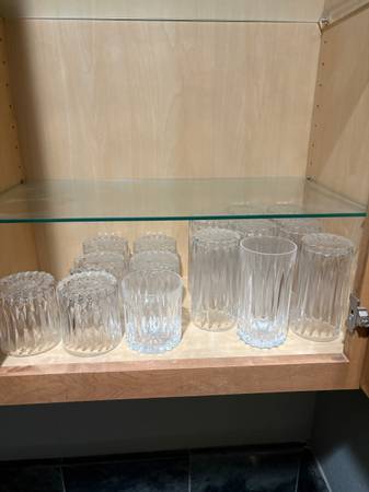 Gorham Crystal King Edward-old fashioned/highball glasses-(never used) 1