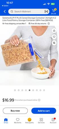 Sistema Airtight Cereal Container (retails for $17) 1