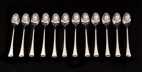12 Pc Oneida Wyndam Stainless Ice Tea Spoons - NEW 1