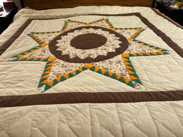 1980s Star Design Quilt 1
