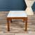 Mid-Century Modern Travertine Stone Side Table by John Keal for Brown 4 thumbnail