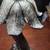 26.5" Vintage Monkey & Palm Tree Lamp W/Tiffany Style Shade 14 thumbnail