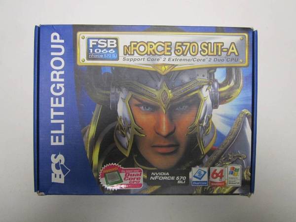 Elite Group nForce 570 Slit-A FSB1066 PC Motherboard (NEW) 1