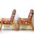 2 Walnut Mid-Century Modern Arm Chairs - $400 6 thumbnail
