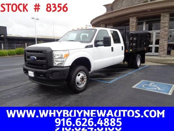 2015 Ford F350 ~ 4x4 ~ Crew Cab ~ 9ft Stake Bed ~ Dually ~ Liftgate ~ Only 19K M 1