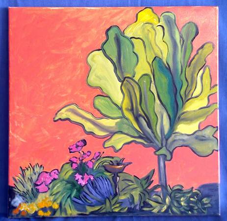 Abstract Oil Painting - Bright Color 1