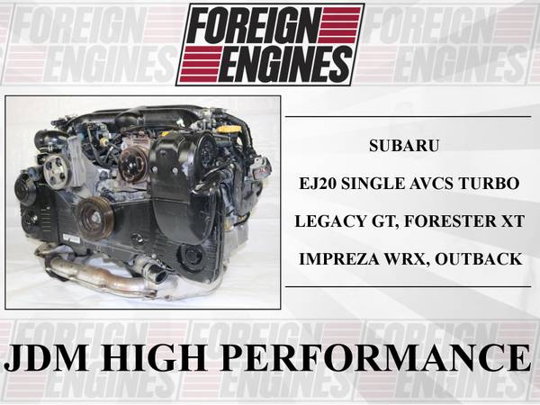 JDM SUBARU FORESTER LEGACY IMPREZA WRX EJ20 DOHC TURBO ENGINE 06-14 1