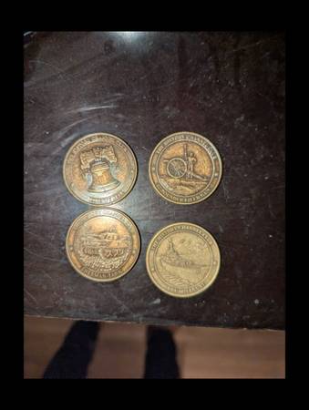 SET OF 4 HISTORY CLUB COINS 1