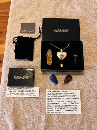 Joan Rivers Multi Pendant Interchangeable Necklace *New* 1