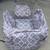 Big Joe Cube Quatrafoil Printed Smartmax Chair with Ottoman Gray 2 thumbnail