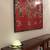Chinese Screen Red Lacquered Courtyard Scene 2 thumbnail