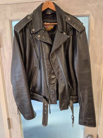 Used Harley Davidson Men's Leather Jacket XL Excellent Cond 1