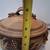 EXCEPTIONAL Signed Studio Pottery Covered Casserole w/ Teak Stand 15 thumbnail