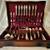 SILVERPLATE FLATWARE ROGERS 59 PCS. 1ST LOVE 8 SETTING + W-CHEST 1 thumbnail