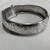 Vintage Heavy Solid Sterling Silver Flower Hinged Bangle 1 thumbnail