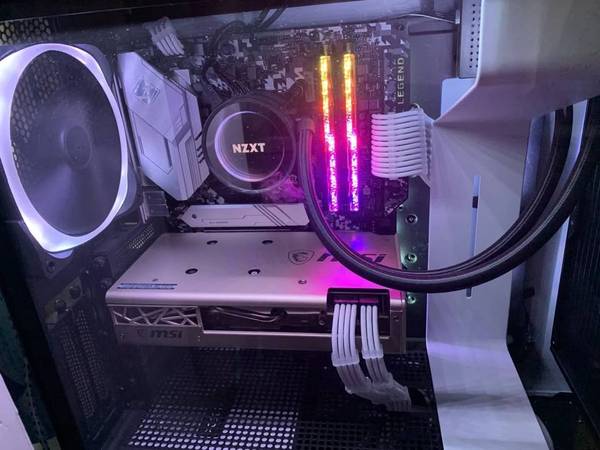 clean white custom built PC with Tuning 1
