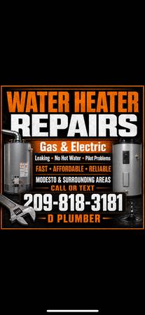 Plumber plumbing services drain cleaning water heater repair leaks 1