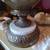 Beautiful Vintage Bohemian glass lamp with marble base 5 thumbnail