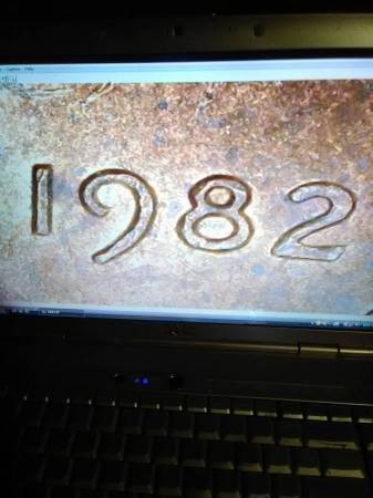 1982 SMALL DATE COPPER DDO DDR 1¢ COIN, ALSO MEMORIAL DOUBLING 1