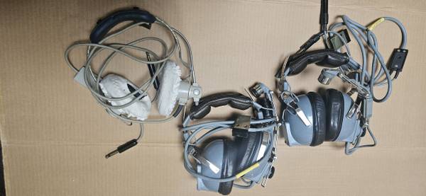 3 headsets. 1