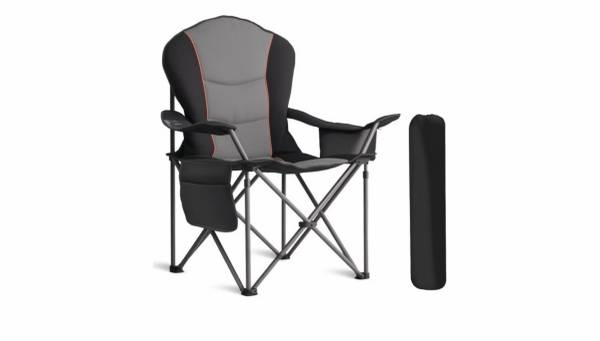 Heavy Duty Folding Camping Chair 500lbs Capacity 1