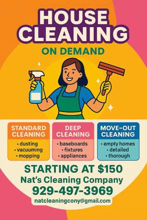 Get your house clean by the best! 1