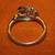 Sterling Silver Ring with Yellow and Purple Stones and CZ's 4 thumbnail