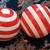 Vintage RED/WHITE BOWLING PIN SHAPED ORNAMENTS! GRINCH CHRISTMAS TREE? 3 thumbnail