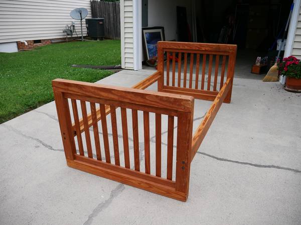 2 Wooden Twin Bunk Bed Frames 1