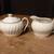 SALEM SWIRL #65 PLATINUM TIARA CREAMER & SUGAR BOWL WITH LID 1 thumbnail