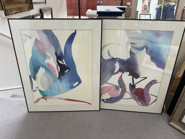 Set of 2 Peter Kitchell "Human Limit" Signed Framed Artwork. 1
