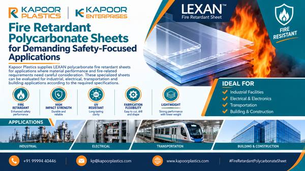 Fire Retardant Polycarbonate Sheets for Demanding Safety-Focused Appli 1