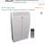 Sharp  AC Air Conditioner W Hose Remote 8 thumbnail