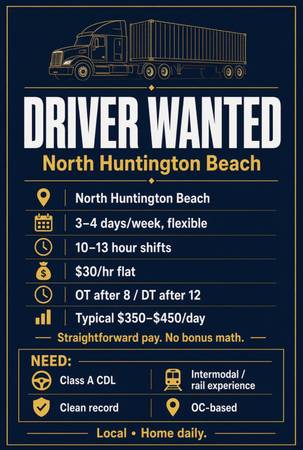 CDL-A Intermodal / Amazon Relay Driver – Orange County 1