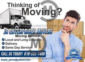 JB ENTERPRISES MOVING SERVICES AT LOW RATES IN VERTURA COUNTY ; 1