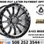 A101 MESA WHEELS SATIN GUM METAL CENTER W/BLACK LIP W/16 SPOKES RIMS 2 thumbnail