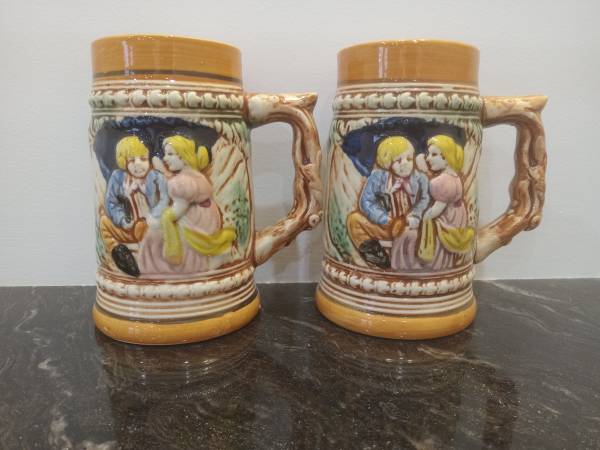 2- STEINS/MUGS 1