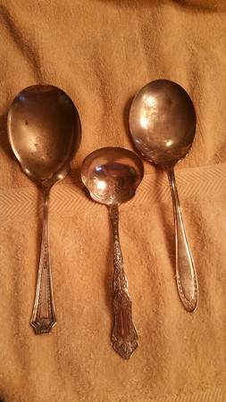 Silver Plated Flatware - Serving Spoons or Ladle 1