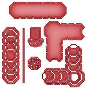Spellbinders Octagon Strips & Accents, dies 1
