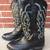 Tony Lama Men's Cowboy Boots LIKE NEW! 9.5 D Black Smooth Ostrich 3 thumbnail
