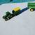 3 Ertl  diecast John Deere tractors and trailers 3 thumbnail